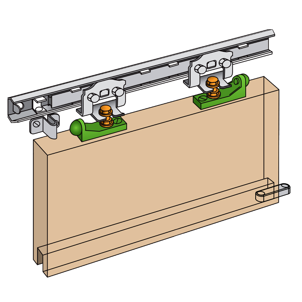 HENDERSON Marathon Senior Single Track Sliding Door Gear - 900mm