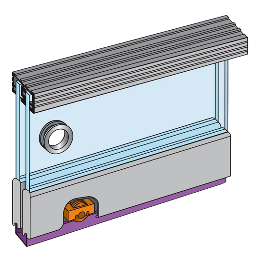 HENDERSON Zenith Double Track Sliding Door Gear - 1500mm