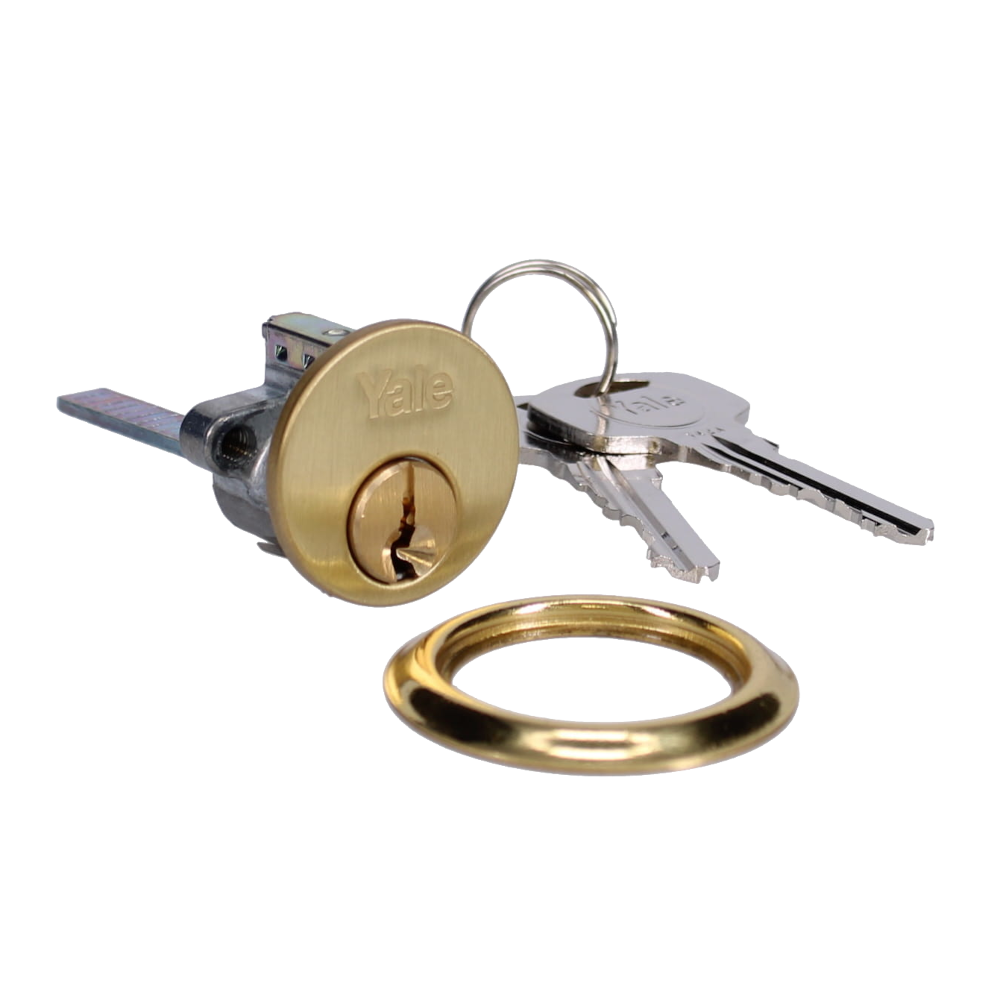 YALE 1109 Rim Cylinder - PB KD Boxed
