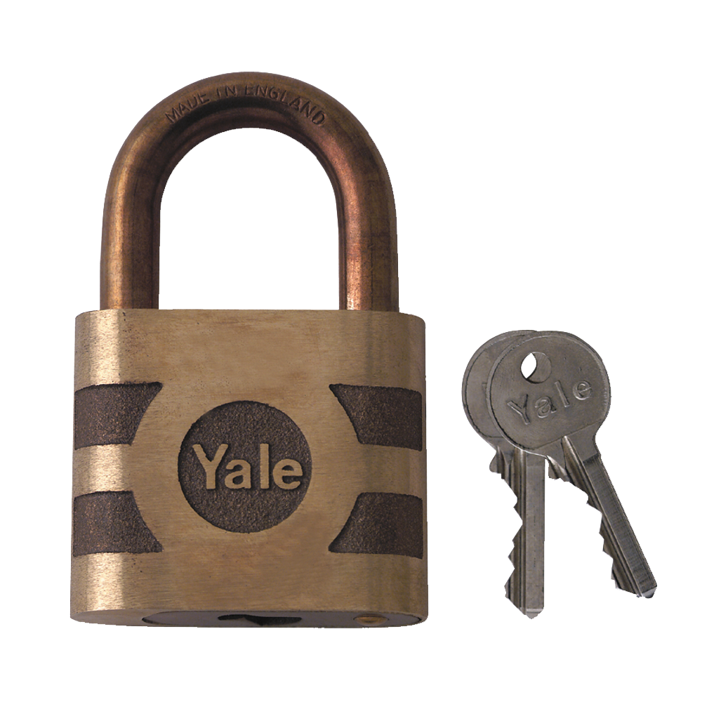 YALE 850 & 870 Open Shackle Bronze Padlock - 50mm KD Loose