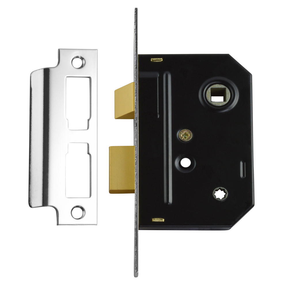 UNION 2294 Mortice Bathroom Lock - 64mm CP Bagged