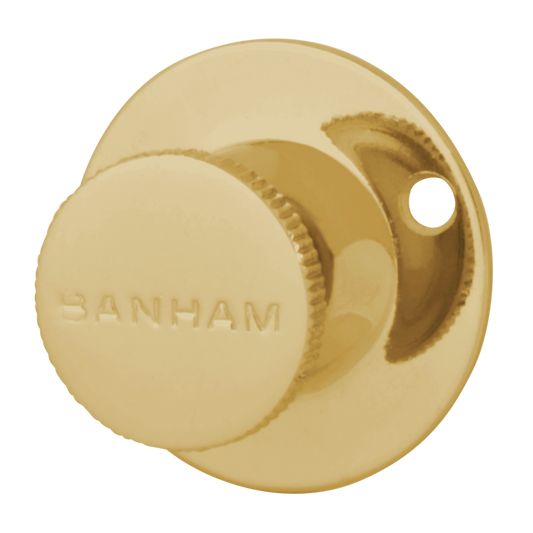 Banham R102 Security Bolt Turn Knob - 40mm PB