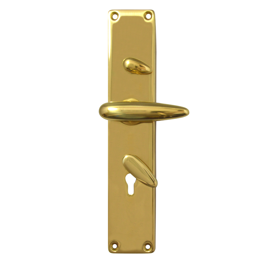 FRANK ALLART 1218 & 1220 Handle Door Furniture To Suit Chubb 3R35 - PB Small Handle