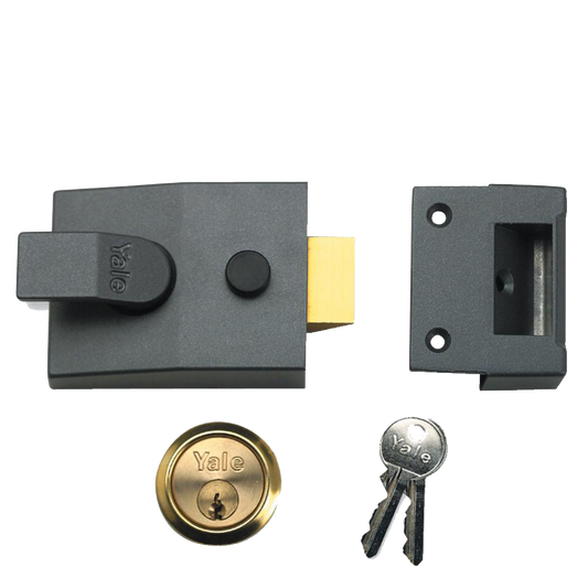 YALE 84 & 88 Non-Deadlocking Nightlatch - 60mm DMG with PB Cylinder Boxed (88)