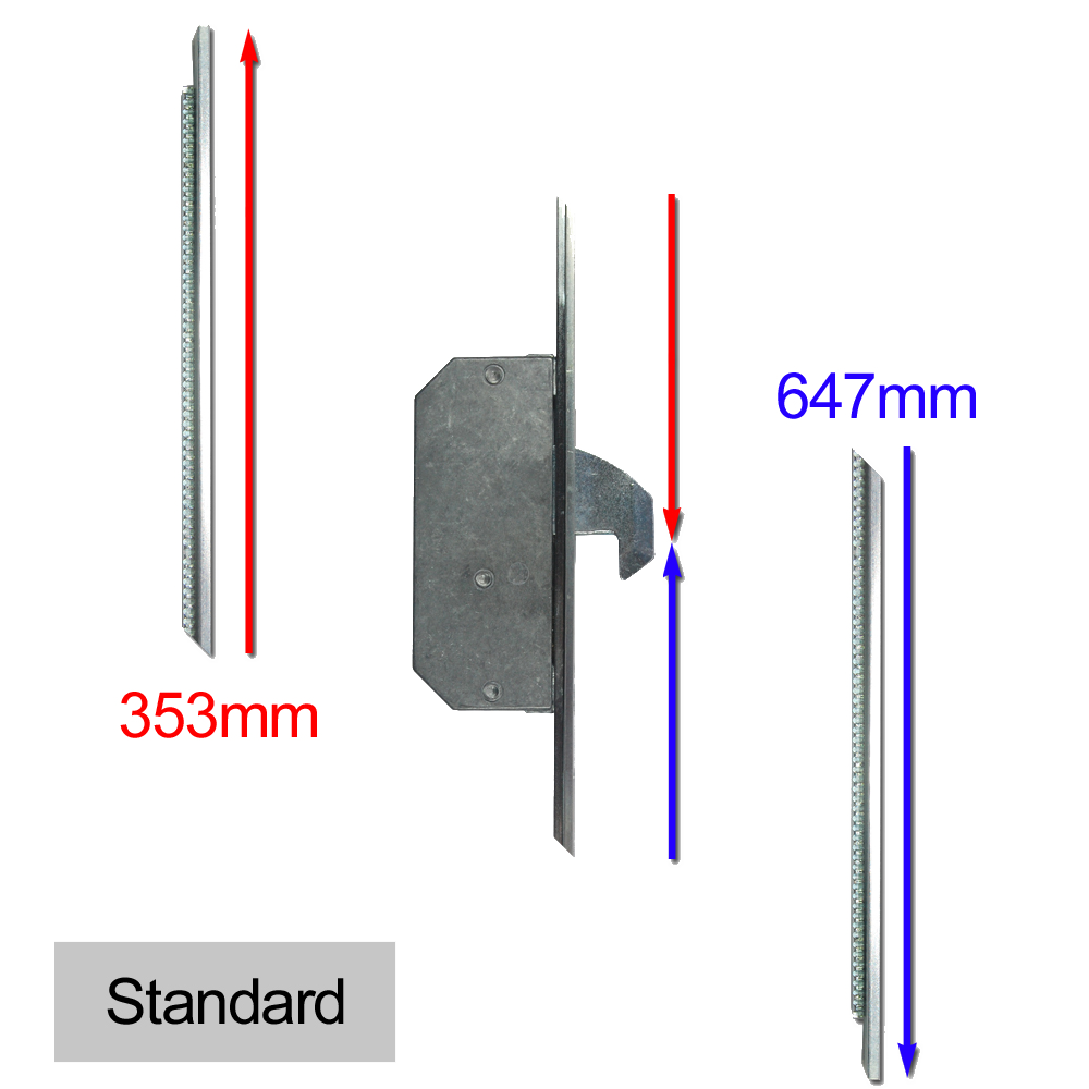 ASEC Modular Repair Lock Locking Point Extensions (Timber Door) - 2 Hook - Std