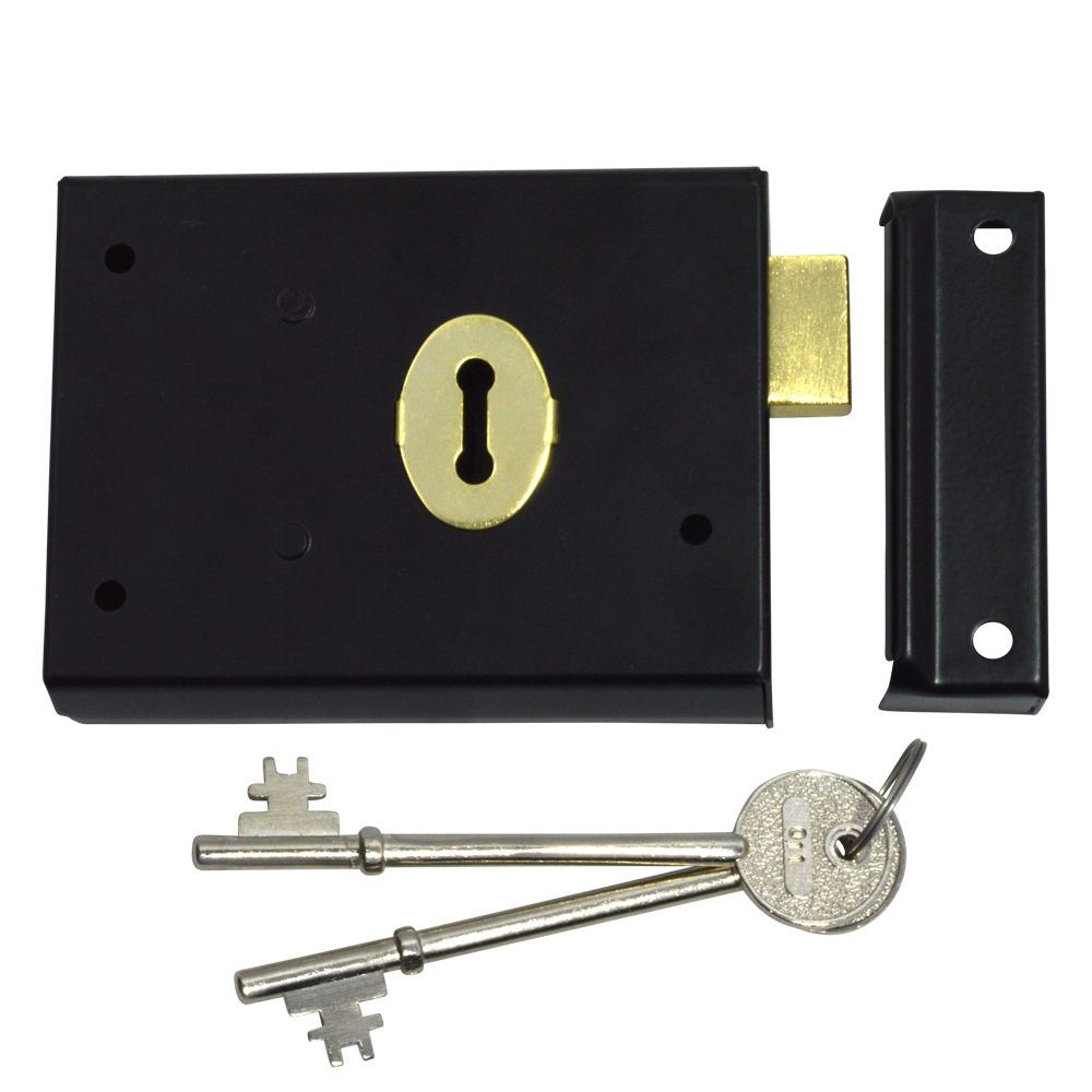 ASEC 1 Lever Double Handed Rim Deadlock - 100mm - Black