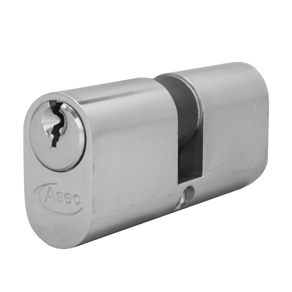 ASEC 6-Pin Oval Double Cylinder - 70mm 35/35 (30/10/30) KD NP Visi