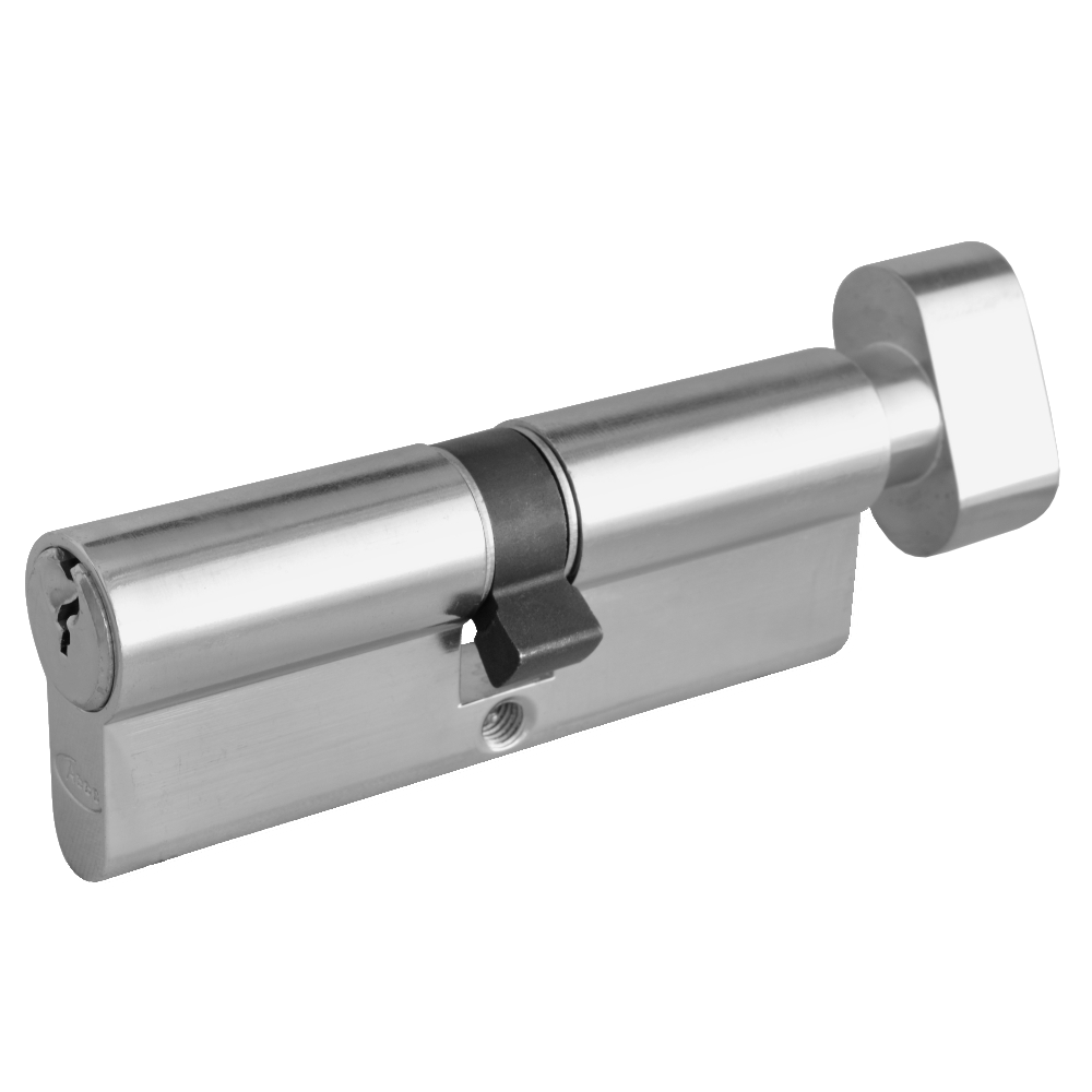ASEC 6-Pin Euro Key & Turn Cylinder - 80mm 40/T40 (35/10/T35) KD NP Visi