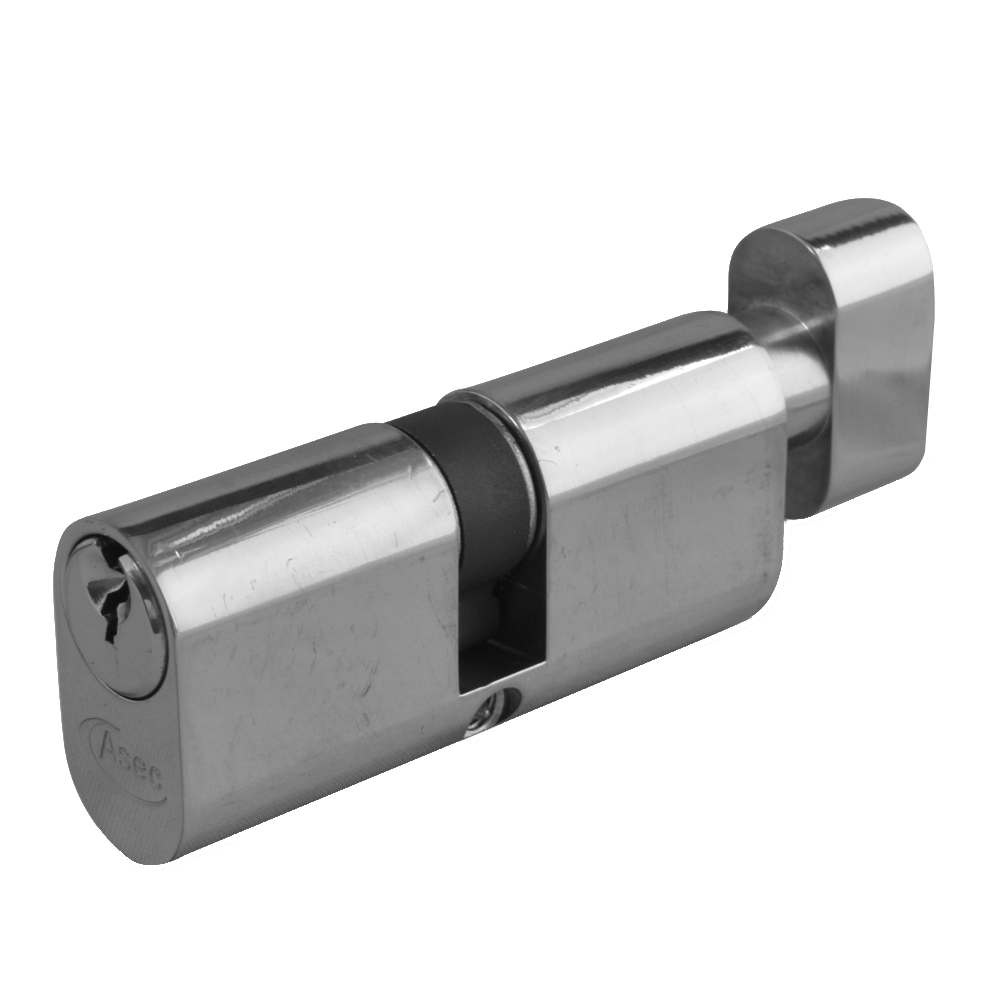 ASEC 6-Pin Oval Key & Turn Cylinder - 70mm 35/T35 (30/10/T30) KD NP Visi