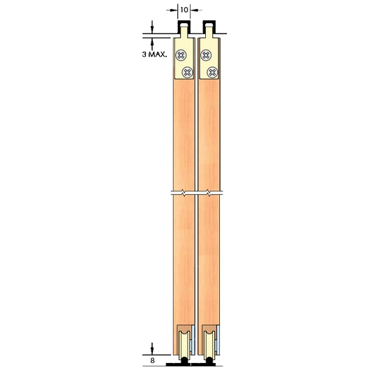ASEC Sliding Timberoll Gear - 1500mm