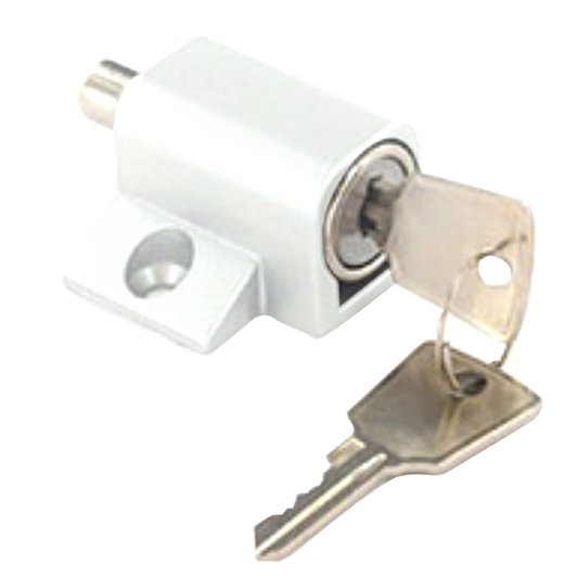 ASEC Patio Door & Window Lock Cylinder - White KD