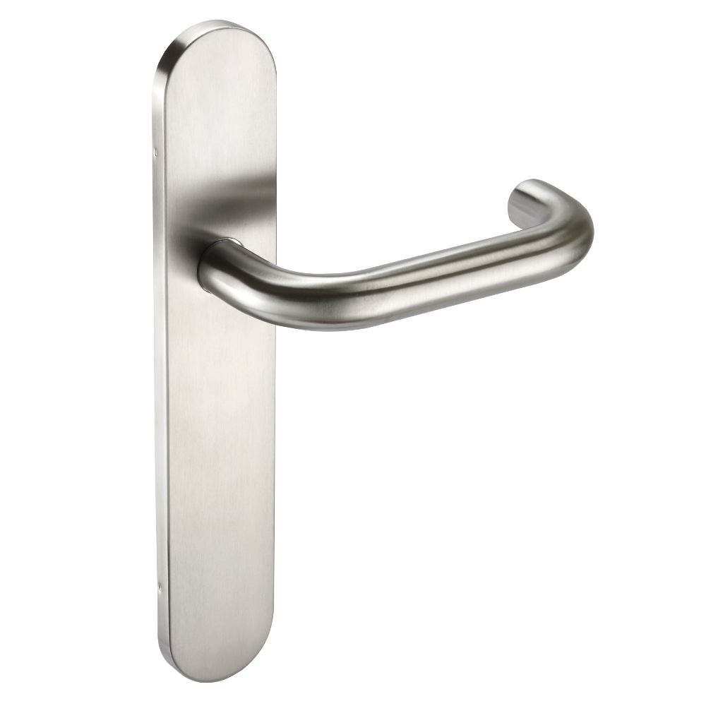ASEC Radius Backplate Lever Furniture DDA - Lever Latch