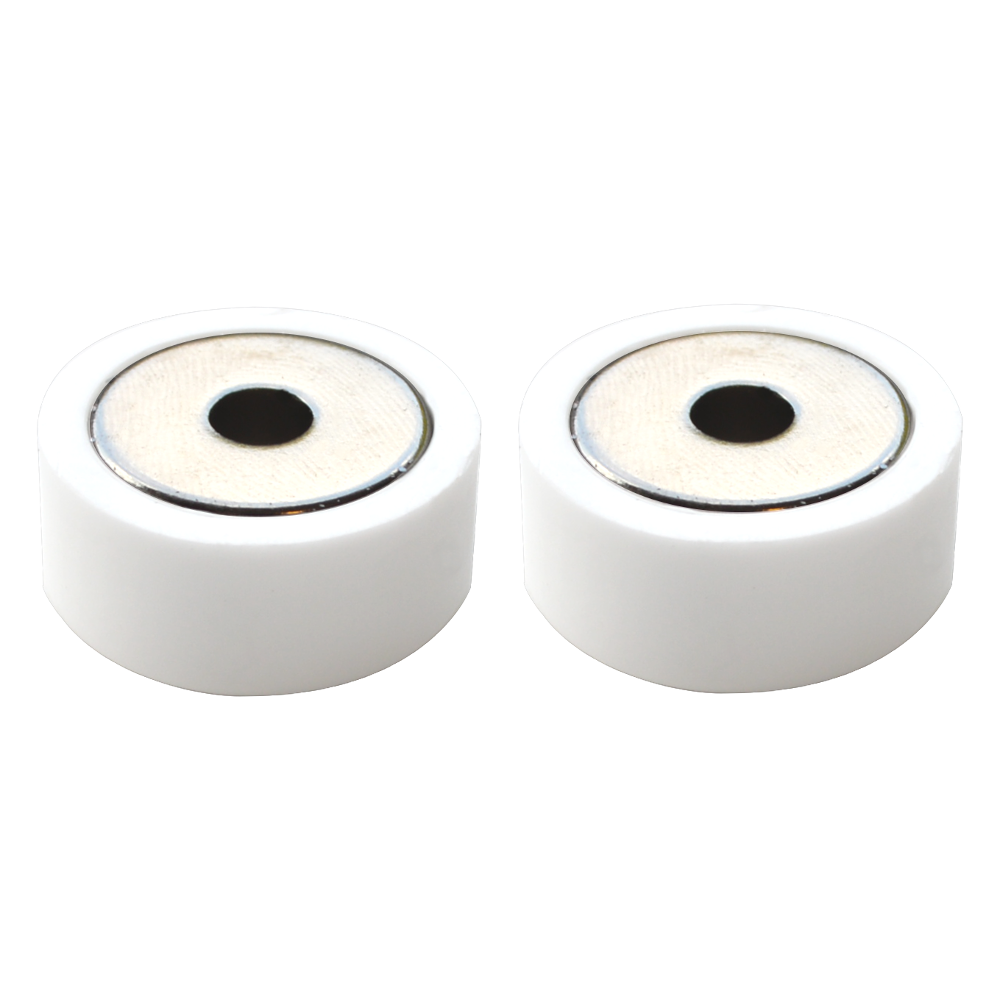 ASEC Magnetic Short Door Stop - White