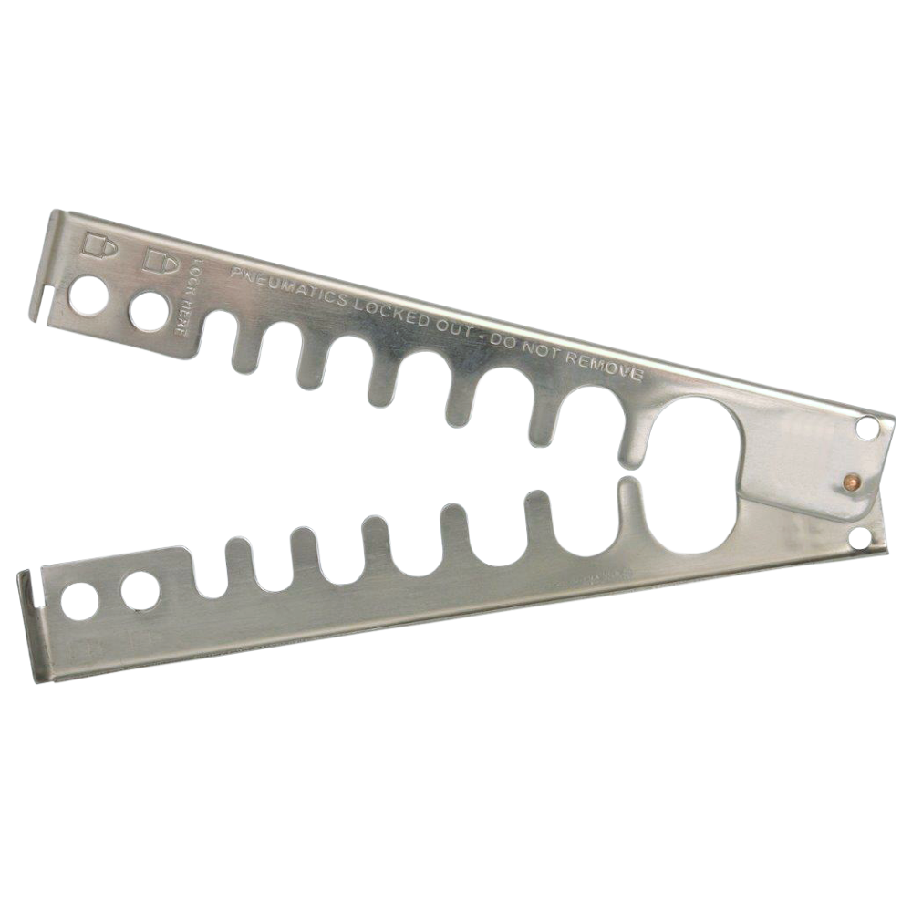 ASEC Pneumatic Lockout Hasp - Solid Stainless Steel