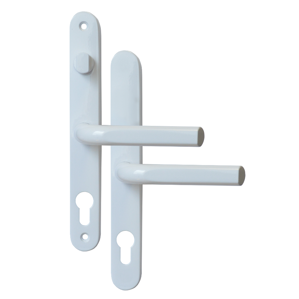 ASEC 68mm Lever UPVC Door Furniture With Snib - White