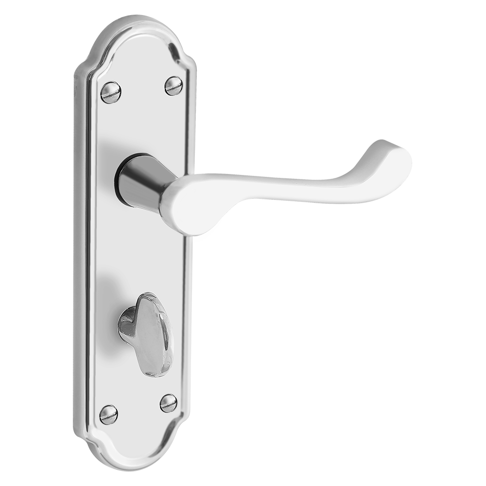 ASEC URBAN San Francisco Bathroom Lever on Plate Door Furniture - Satin Nickel (Visi)