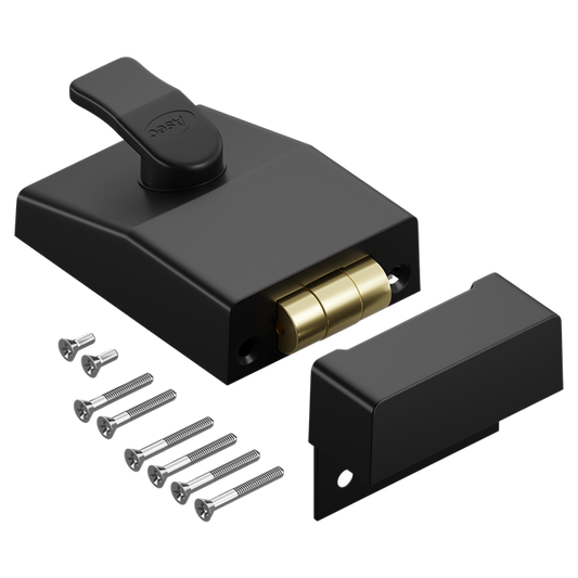 ASEC AS12 Rollerbolt Nightlatch - 60mm Black Case Only Boxed