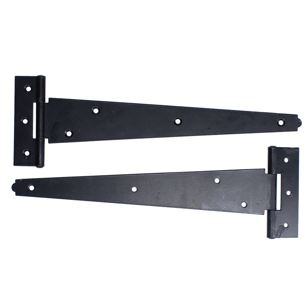 ASEC Medium Tee Hinge - Black - 250mm (Pair)