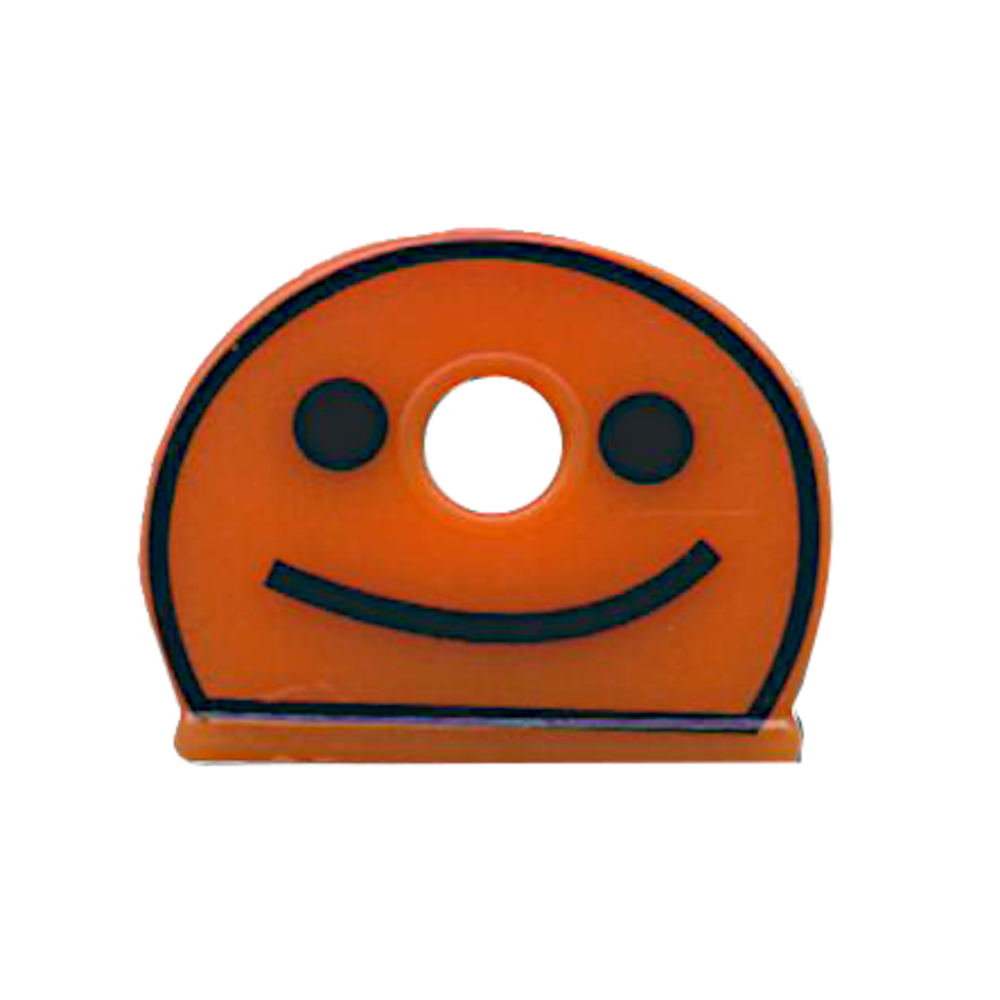 ASEC Smiley Face Half Moon Key Caps - Box of 200 - Assorted Colours