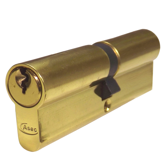 ASEC 5-Pin Euro Double Cylinder - 100mm 50/50 (45/10/45) KD PB