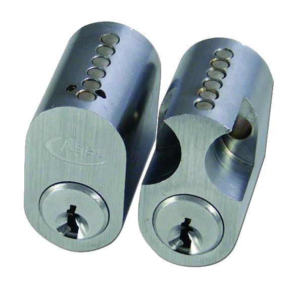 ASEC 6-Pin Scandinavian Oval External / Internal Cylinder - SC KD (Boxed)
