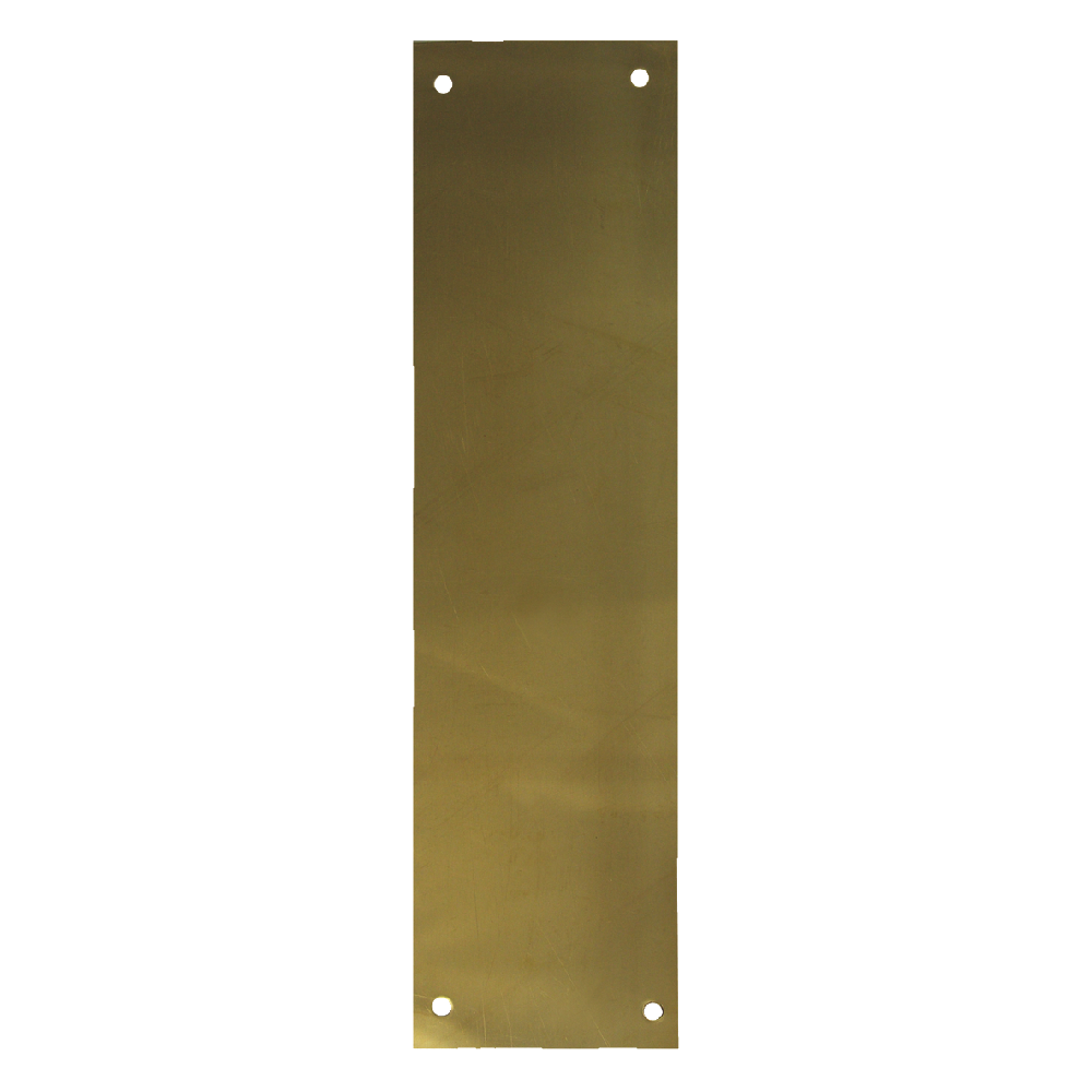 ASEC 75mm Wide Polished Brass Finger Plate - 300mm PB Standard