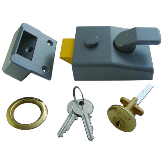 ASEC AS17 Non-Deadlocking Nightlatch - 60mm DMG Case - PB Cyl Boxed