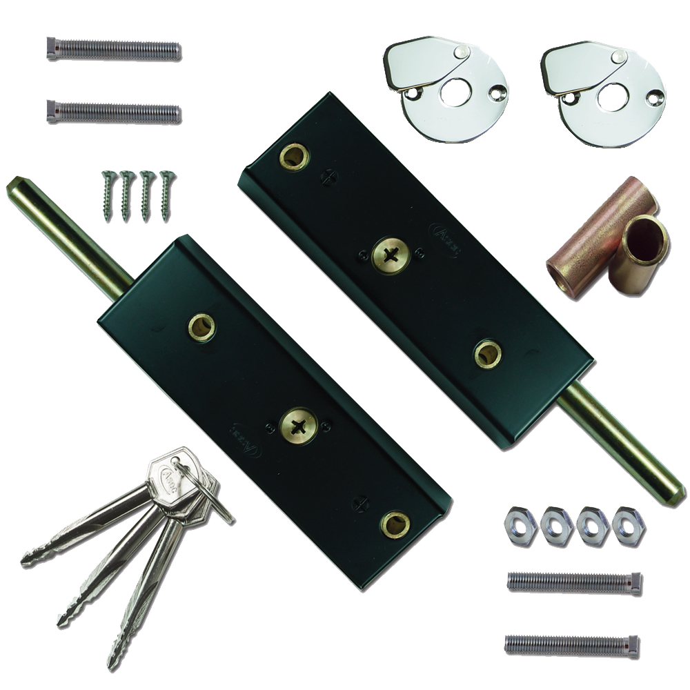 ASEC Garage Door Locking Kit - Pair Keyed Alike To KA01 Boxed