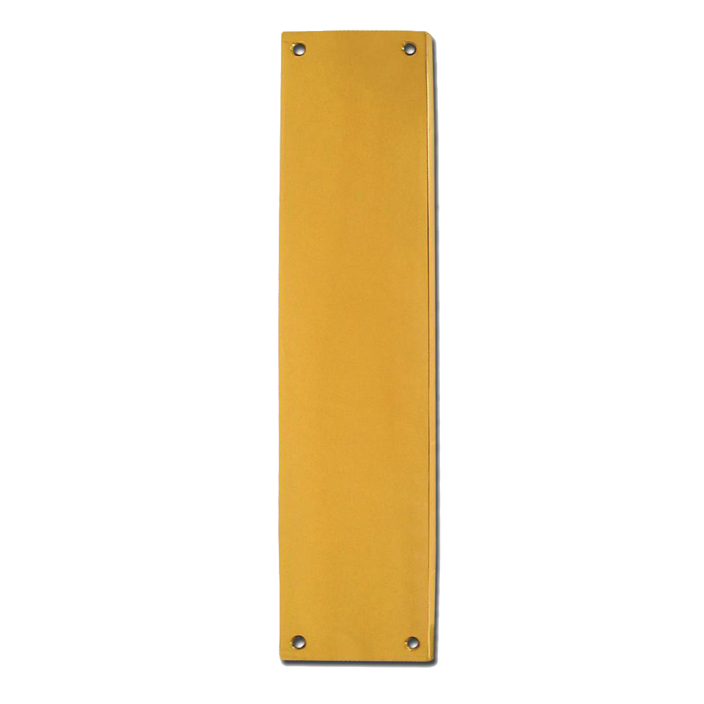 ASEC Victorian 70mm Wide Polished Brass Finger Plate - 300mm PB