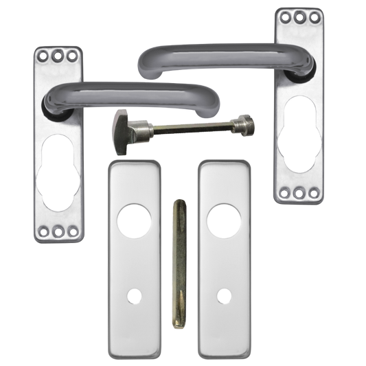 ASEC Plate Mounted Aluminium Lever Furniture - SAA Bathroom