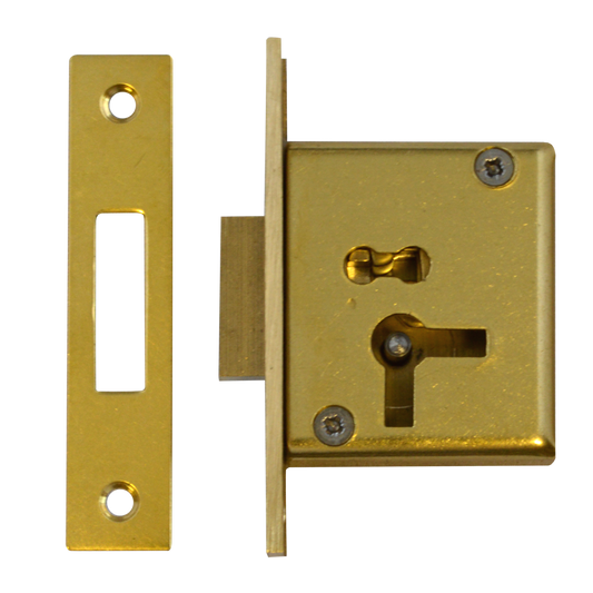 ASEC 15 4 Lever Cut Cupboard Lock - 64mm SB KD LH Visi