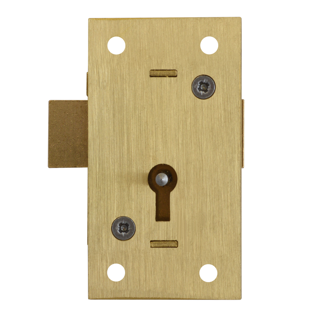 ASEC 36 2 Lever Straight Cupboard Lock - 50mm SB KA Visi