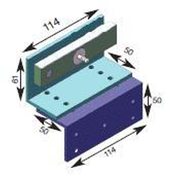 Asec Vortex MEM2400 Brackets - Z & L Bracket