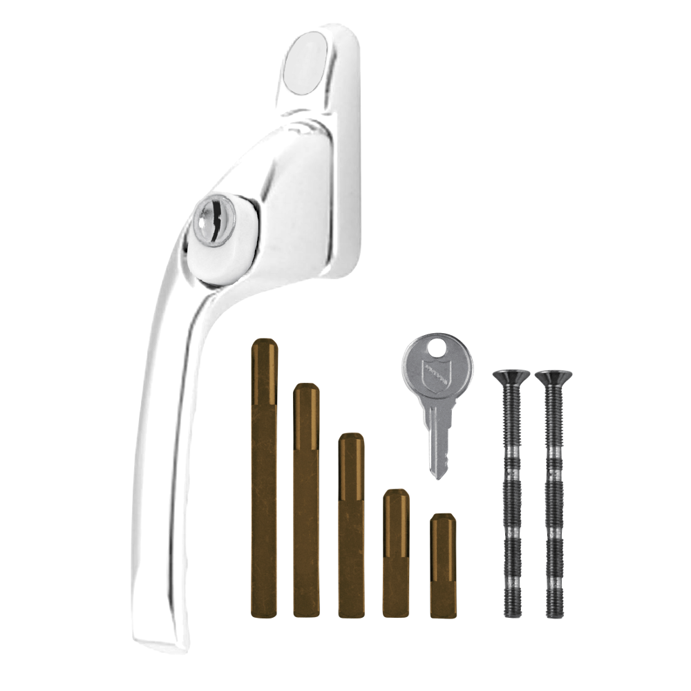 CHAMELEON Adaptable Multi Spindle Offset Window Espag Handle - White - LH