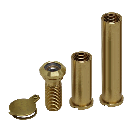 CHAMELEON Adaptable 160° Degree Door Viewer - Polished Brass (35mm - 85mm)