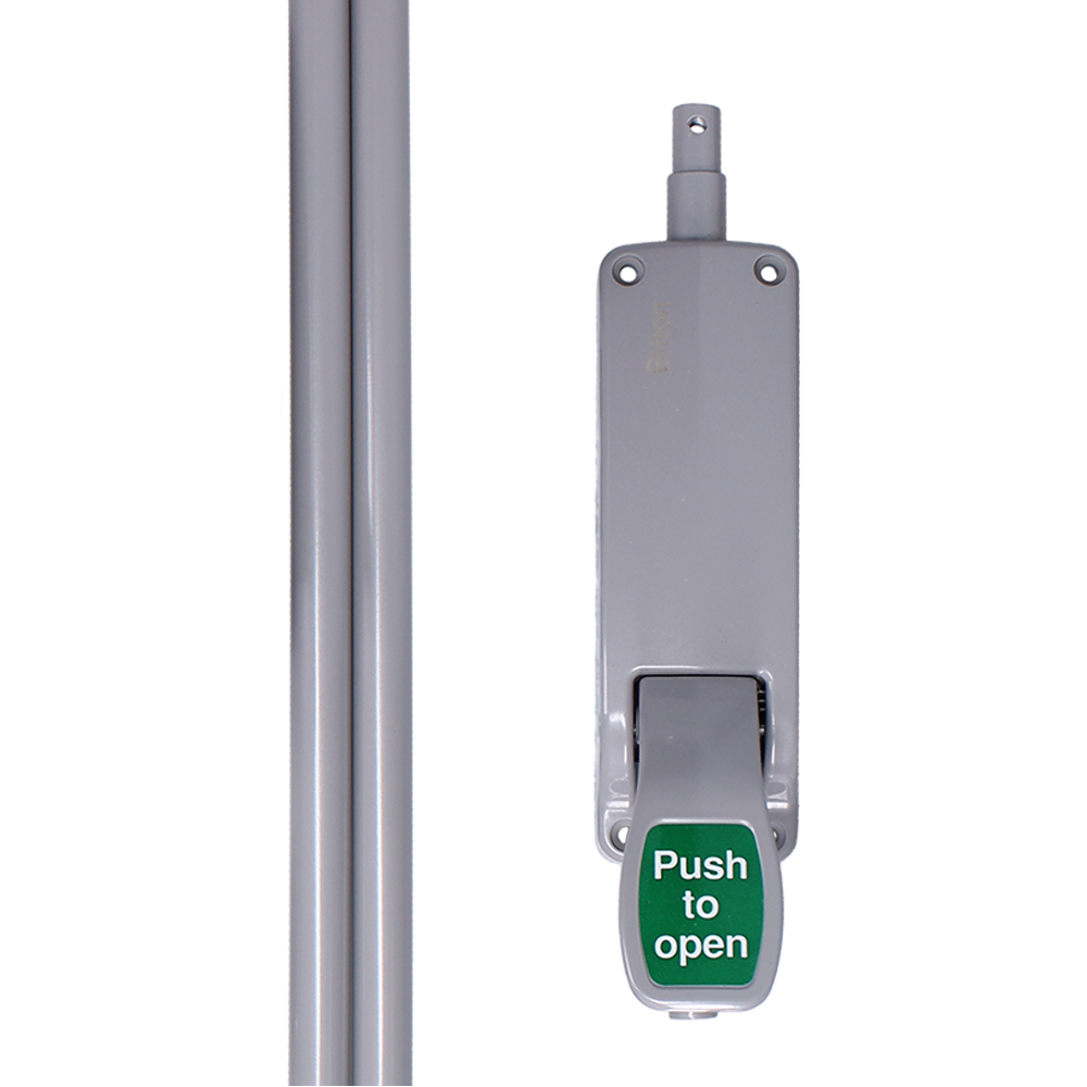 BRITON 372E Push Pad Vertical Bolt - Silver (SES)