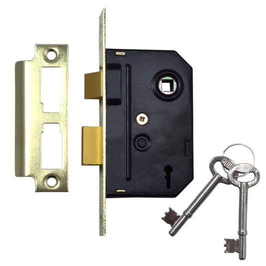 UNION 2295 2 Lever Sashlock - 64mm PB KA Bagged