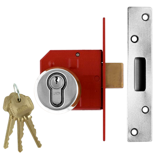 UNION 212441E Euro Deadlock - 75mm SC KD Boxed