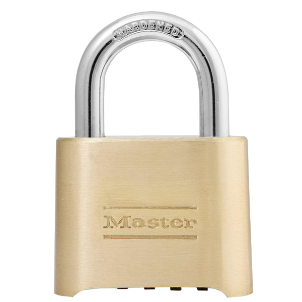 MASTER LOCK 175 Brass Open Shackle Combination Padlock - KD Visi