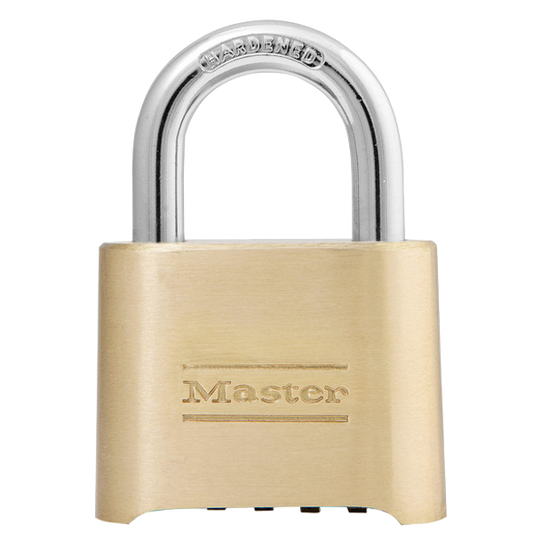 MASTER LOCK 175 Brass Open Shackle Combination Padlock - KD Visi