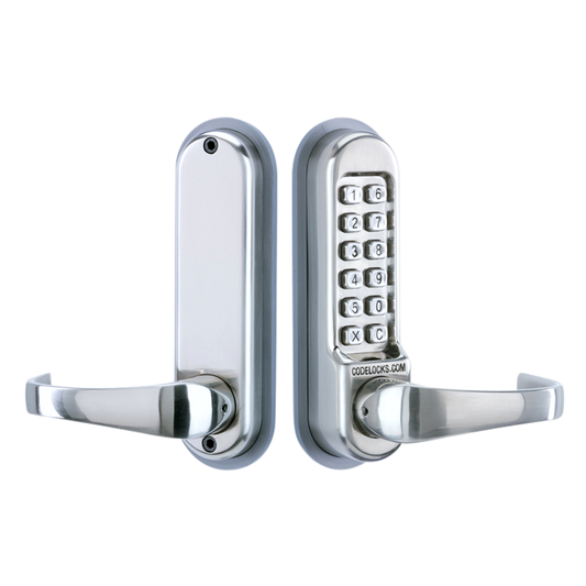 CODELOCKS CL510 / CL515 Digital Lock With Tubular Latch - CL510 SS Without Passage Set