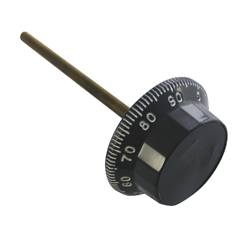 SARGENT & GREENLEAF D017 & D300 Front Reading Safe Dial - BLK Standard Diameter