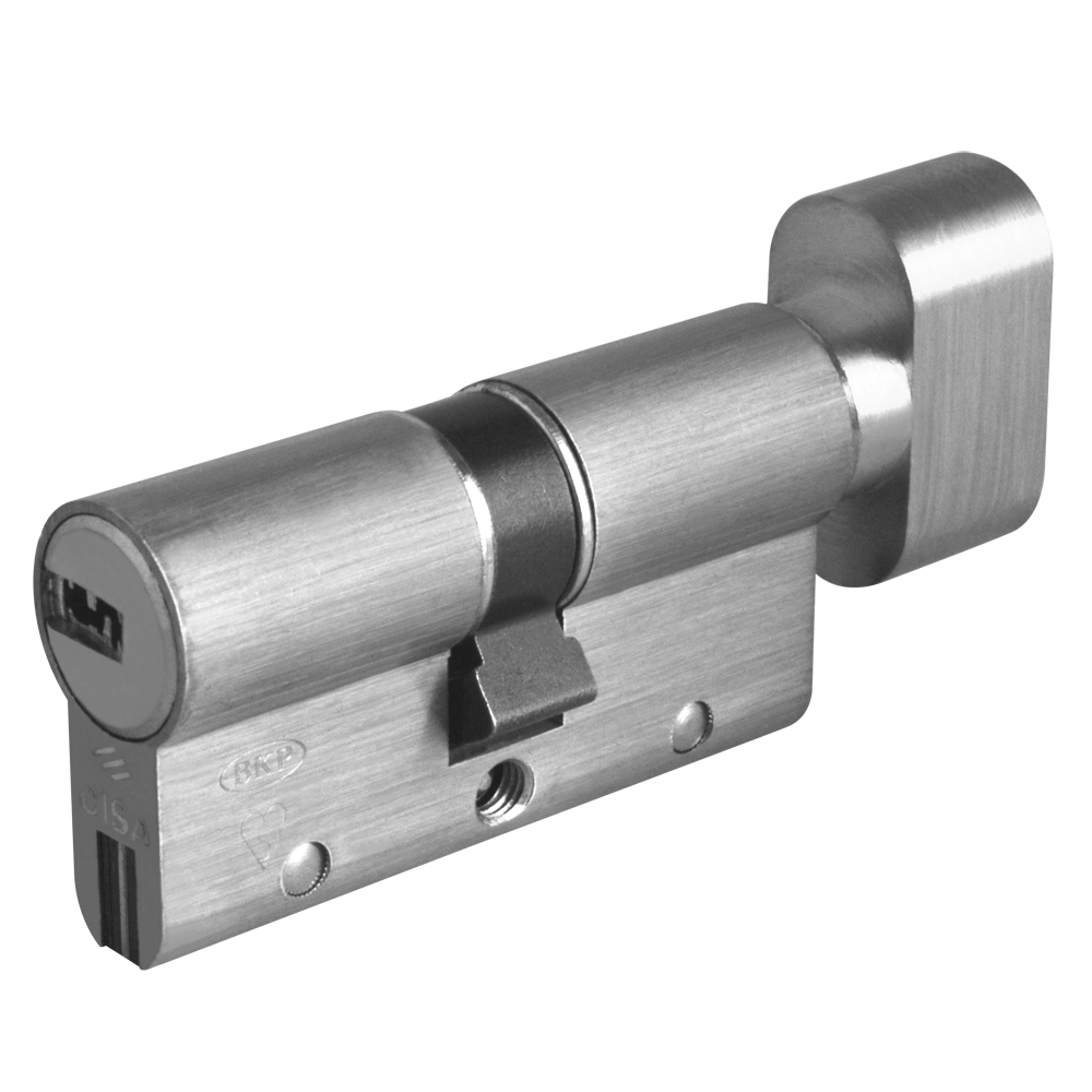 CISA Astral S Euro Key & Turn Cylinder - 60mm 30/T30 (25/10/T25) KD NP
