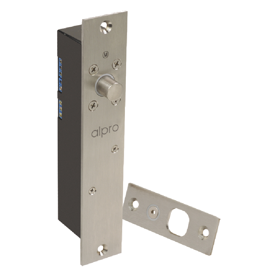 ALPRO DB38 12V/24V DC Monitored Solenoid Bolt SS - F/U 38mm - Key