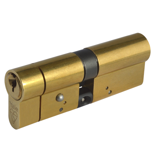 YALE Snap Resistant Euro Double Cylinder - 90mm 45/45 (40/10/40) KD PB