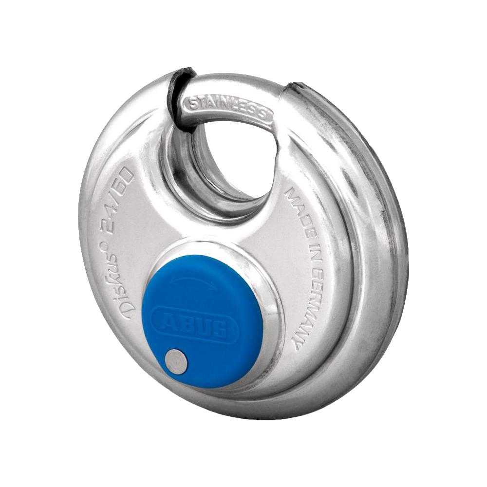 ABUS 24IB Series Stainless Steel Diskus Discus Padlock - 60mm KD 24IB/60 Visi
