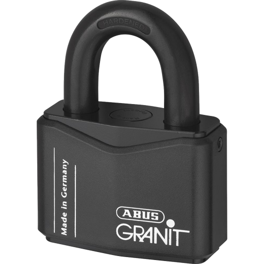 ABUS 37 Series Granit `Plus` Mechanism Solid Steel Rekeyable Open Shackle Padlock - 77mm KD 37RK/70 Visi