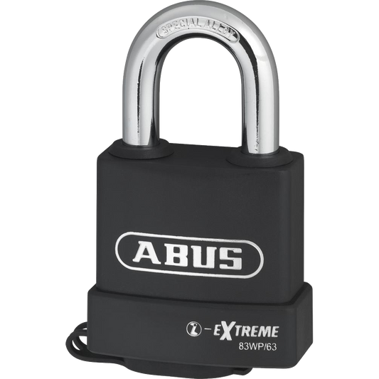 ABUS 83WP Series Weatherproof Steel Open Shackle Padlock - 65mm KD 83WP/63 Visi