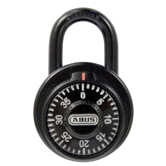 ABUS 78KC Series Dial & Key Over-Ride Combination Open Shackle Padlock - MK (KC507) Black 78KC/50