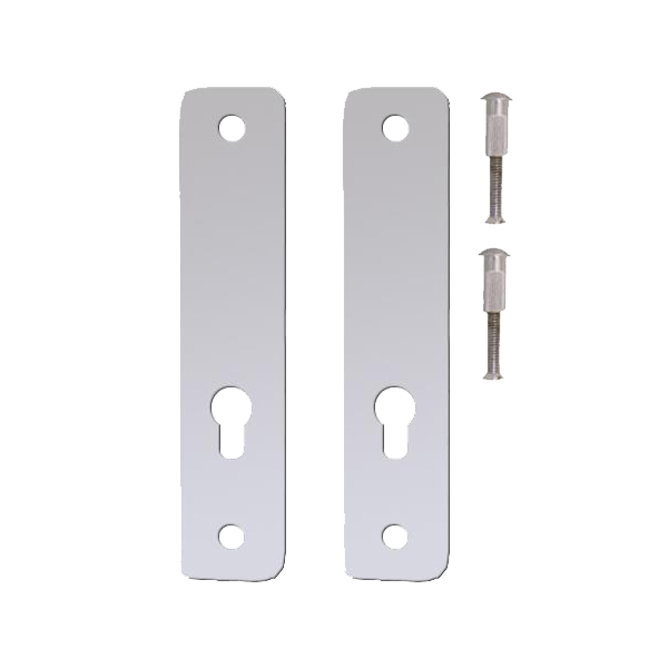 KICKSTOP 2300 230mm Lock Guard (50mm Wide) - Euro - Chrome Plated